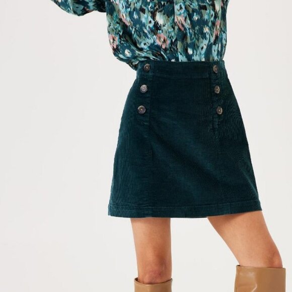 GARCIA Dresses & Skirts - NWT GARCIA Teal Corduroy Mini Skirt